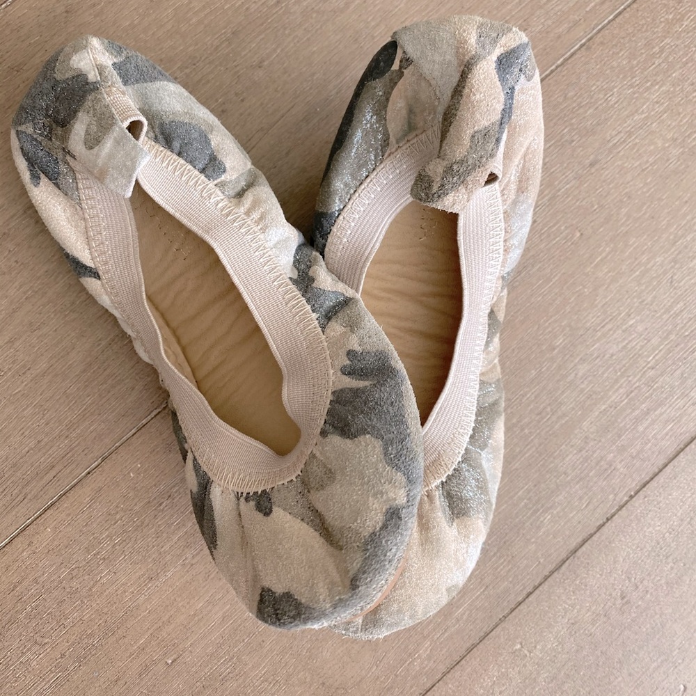Yosi Samra Sammie slip on ballet flats, Camo, 13